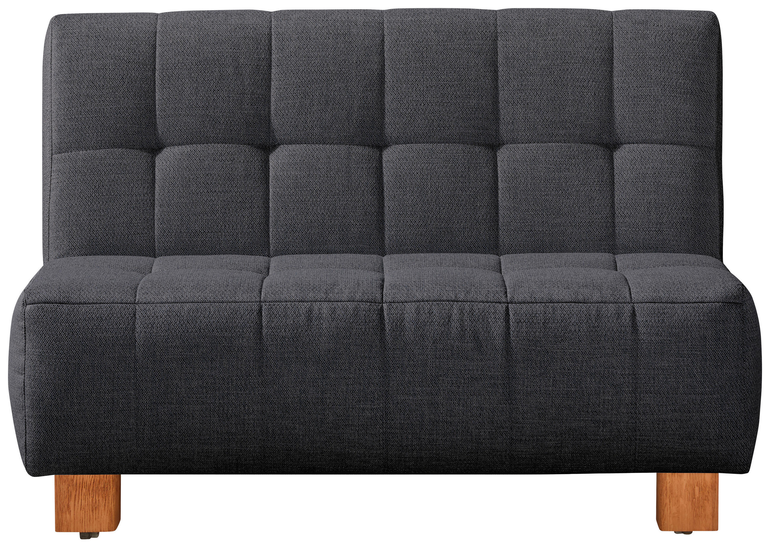 SCHLAFSOFA Grau  - Naturfarben/Grau, Design, Holz/Textil (125/92/102cm) - Novel