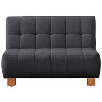 SCHLAFSOFA Grau  - Naturfarben/Grau, Design, Holz/Textil (125/92/102cm) - Novel
