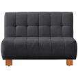 SCHLAFSOFA in Grau  - Naturfarben/Grau, Design, Holz/Textil (125/92/102cm) - Novel