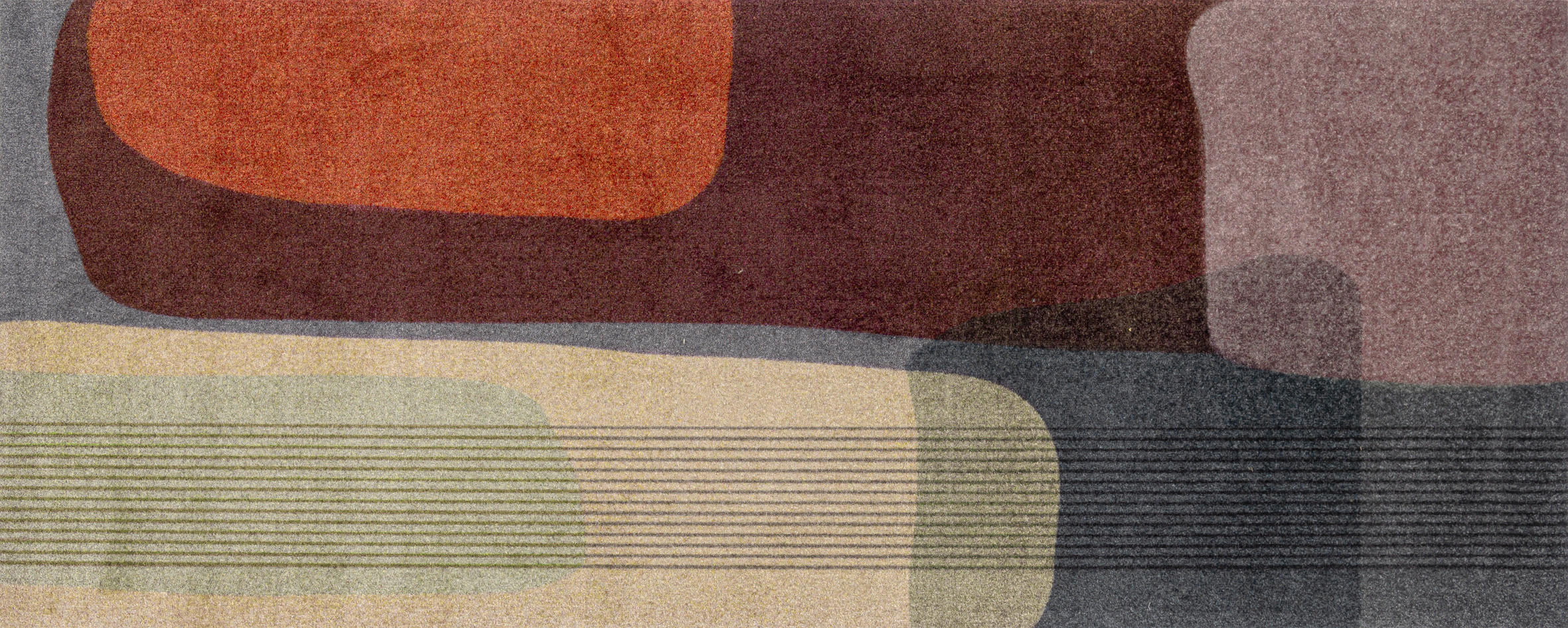 BĚHOUN, 80/200 cm, vícebarevná - vícebarevná, Design, textil/plast (80/200cm) - wash+dry