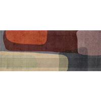 BĚHOUN, 80/200 cm, vícebarevná - vícebarevná, Design, textil/plast (80/200cm) - wash+dry