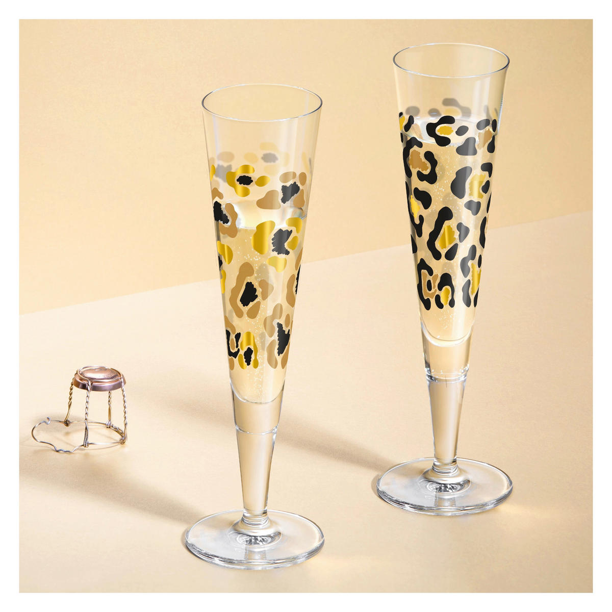 CHAMPAGNERGLAS Goldnacht 205 ml 2-teilig  - Transparent/Goldfarben, LIFESTYLE, Glas (7,2/24,0cm) - Ritzenhoff