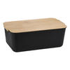 BROTBOX - Schwarz/Naturfarben, Basics, Naturmaterialien/Kunststoff (30.5/18.5/12cm) - Kesper