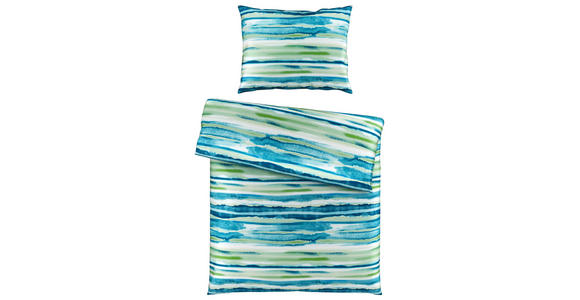 BETTWÄSCHE Satin 160/210 cm  - Blau, KONVENTIONELL, Textil (160/210cm) - Esposa