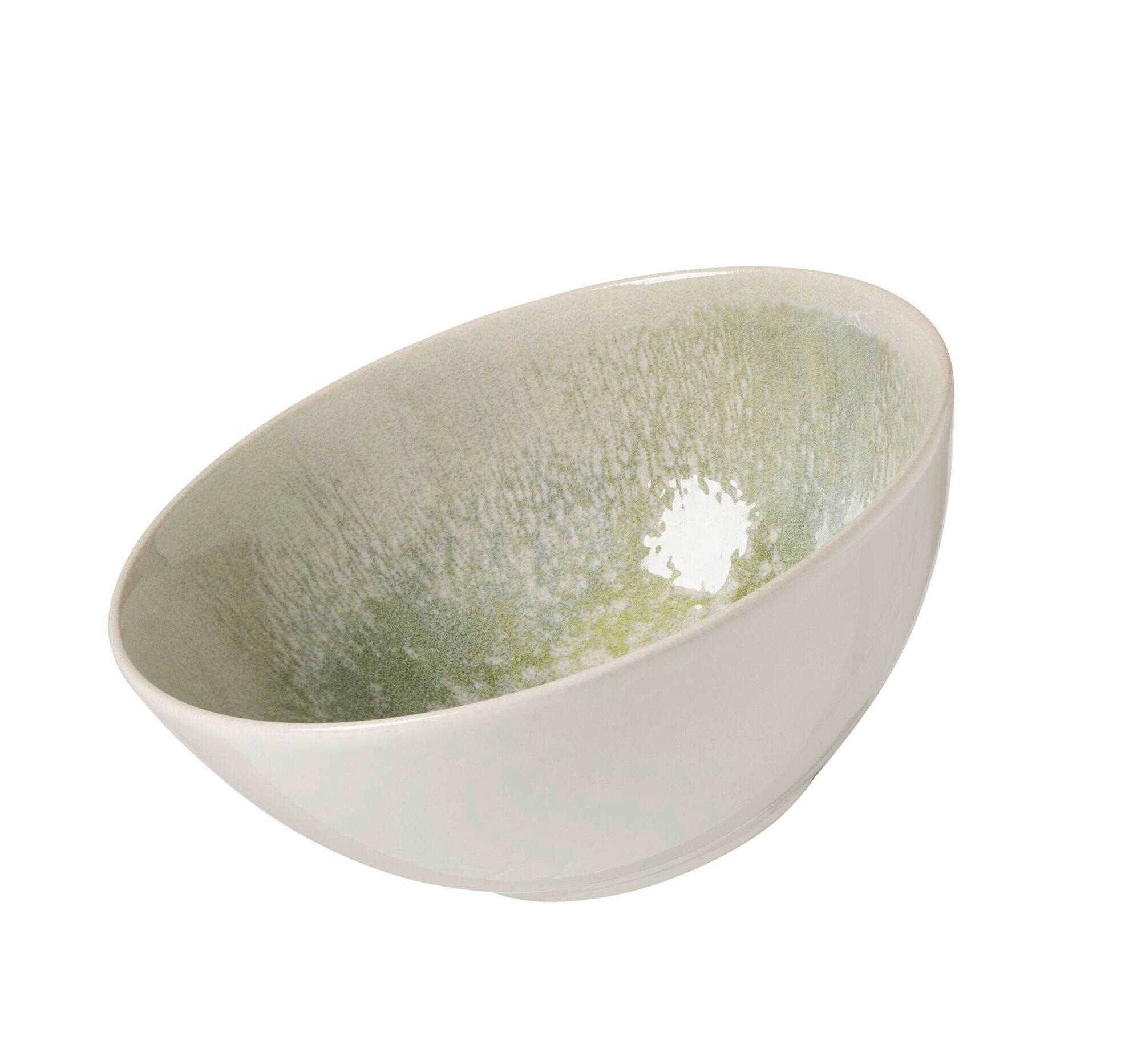 MÜSLISCHALE Cecina jade  - Creme/Grün, Design, Keramik (17/17/7cm) - Ritzenhoff Breker