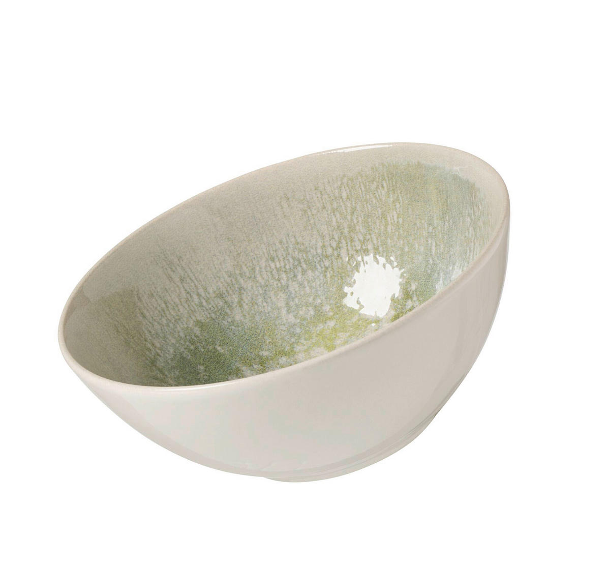 MÜSLISCHALE Cecina jade  - Creme/Grün, Design, Keramik (17/17/7cm) - Ritzenhoff Breker