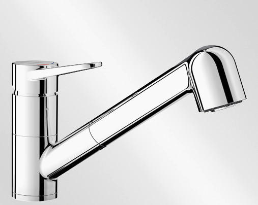 Küchenarmatur Blanco Wega-s Ii Chrom Schwenkbar Hochdruck