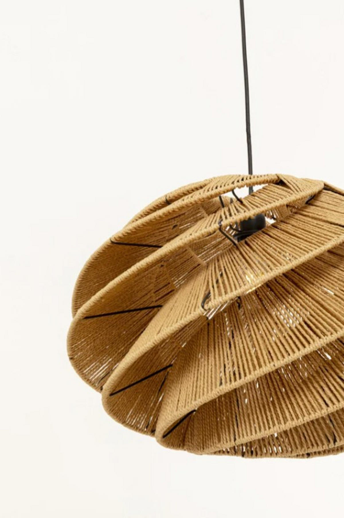 HÄNGELEUCHTE 55,5/36,5/55,5 cm   - LIFESTYLE, Naturmaterialien/Metall (55,5/36,5/55,5cm) - Kare-Design