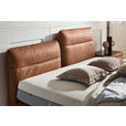 BOXSPRINGBETT 180/200 cm  in Cognac  - Cognac/Schwarz, Design, Textil/Metall (180/200cm) - Johann Jakob