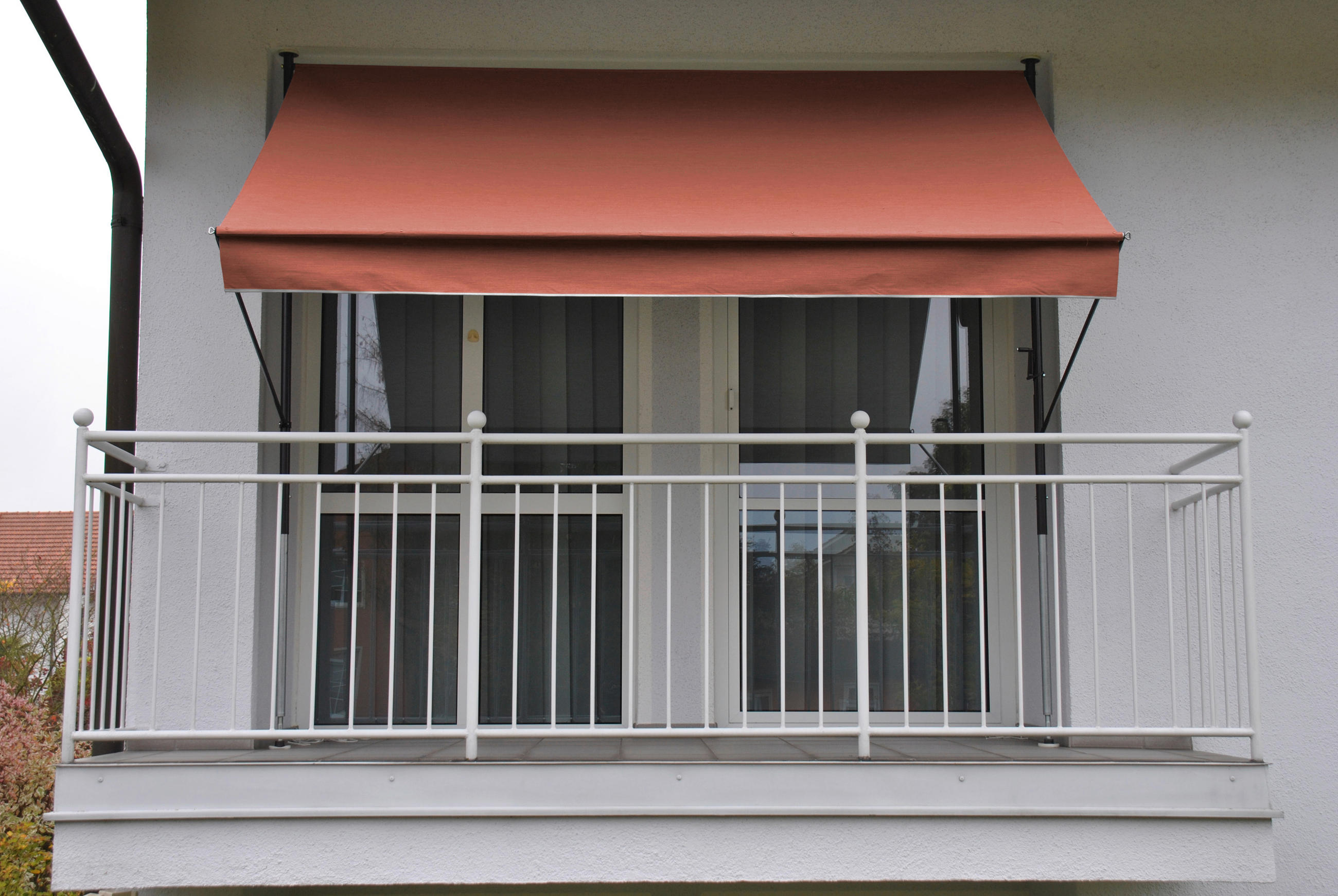MARKISE - Terracotta/Braun, Basics, Textil/Metall (250/225-275/150cm) - Boxxx