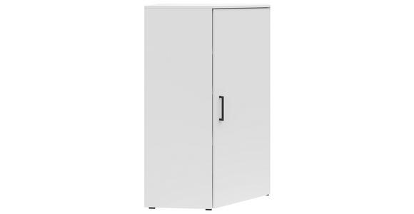 ECKKOMMODE 71,5/115/71,5 cm in Weiß - Anthrazit/Schwarz, MODERN, Holzwerkstoff/Kunststoff (71,5/115/71,5cm) - Carryhome