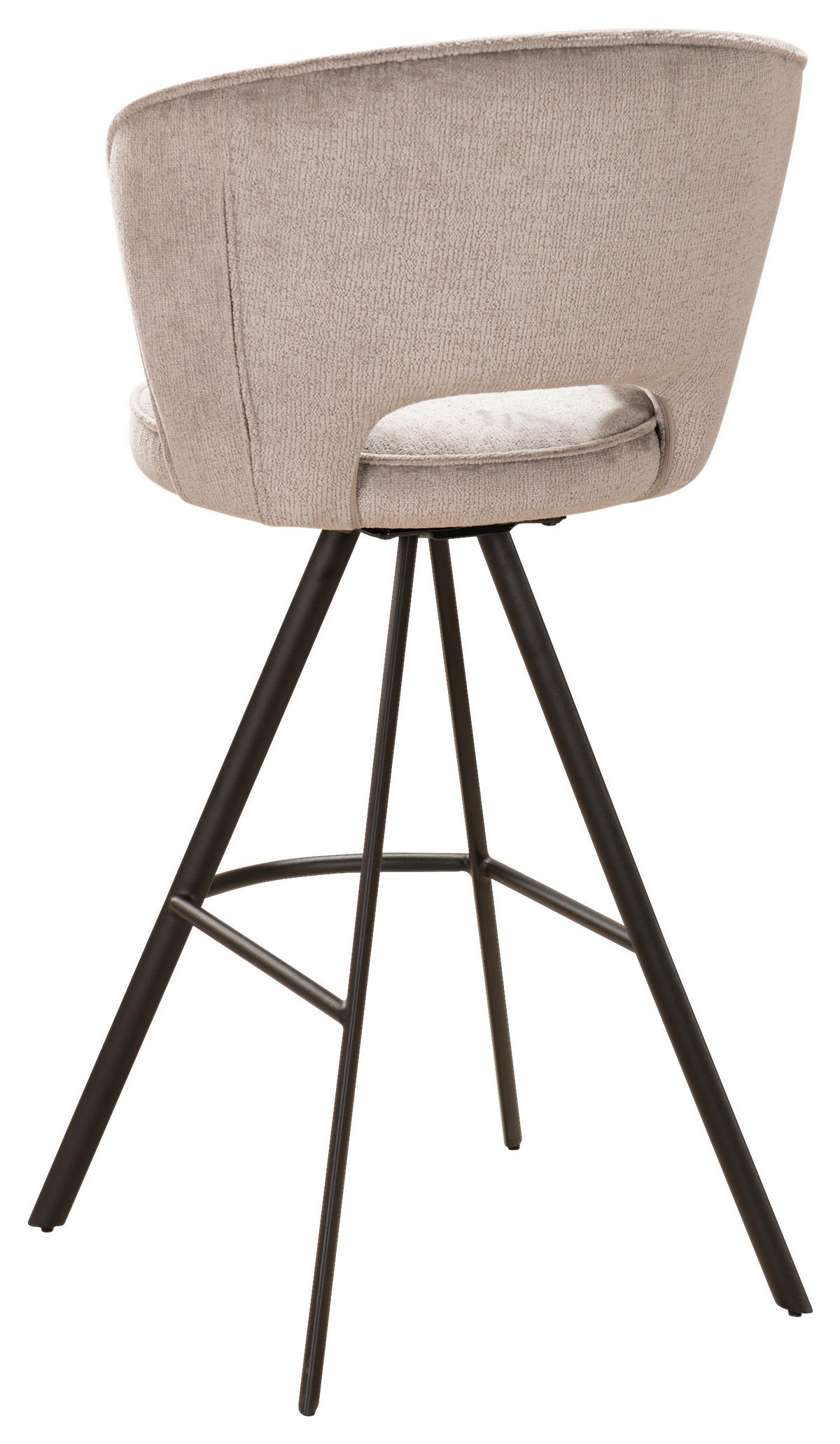 BARPALL i grå  - svart/grå, Design, metall/textil (54/103/54cm) - Novel