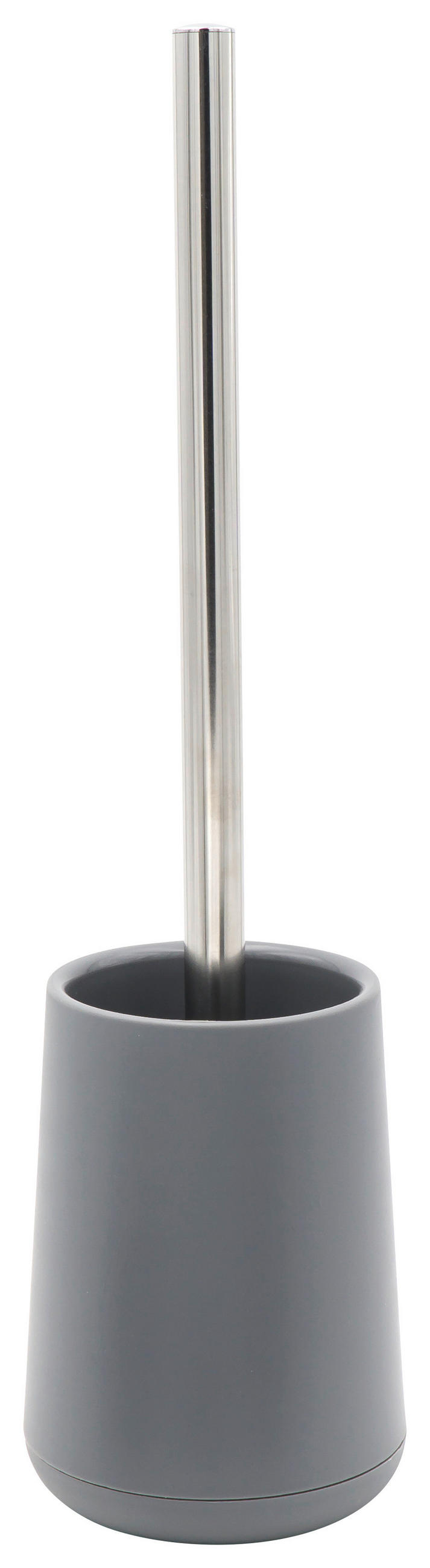 WC ŠTĚTKA - šedá, Basics, kov/plast (10/36,5/10cm) - Sadena