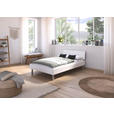 BETT 120/200 cm  in Weiß  - Alufarben/Weiß, Design, Metall (120/200cm) - Carryhome