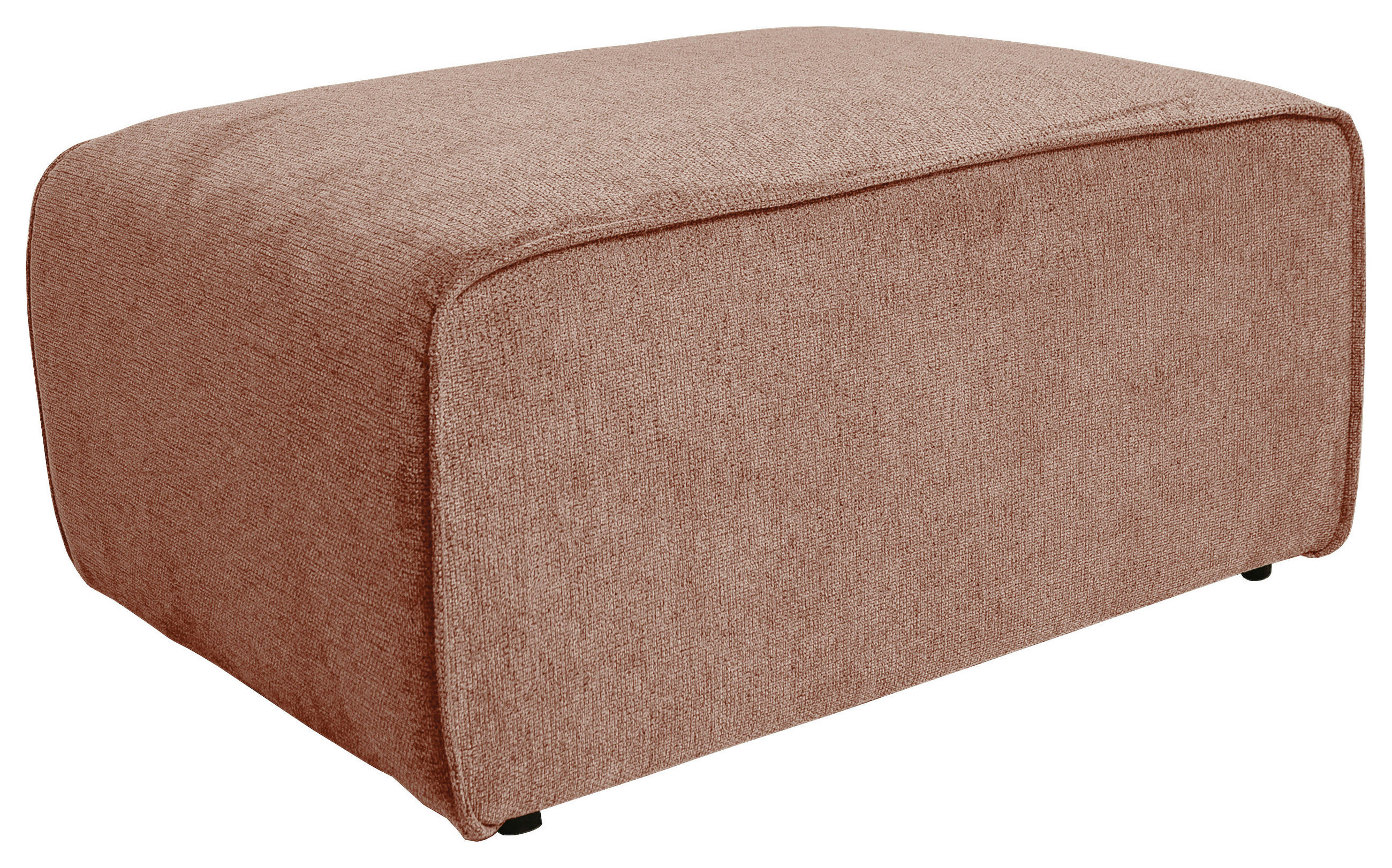 HOCKER Struktur Rosa  - Schwarz/Rosa, Design, Kunststoff/Textil (92/66/44cm) - P & B