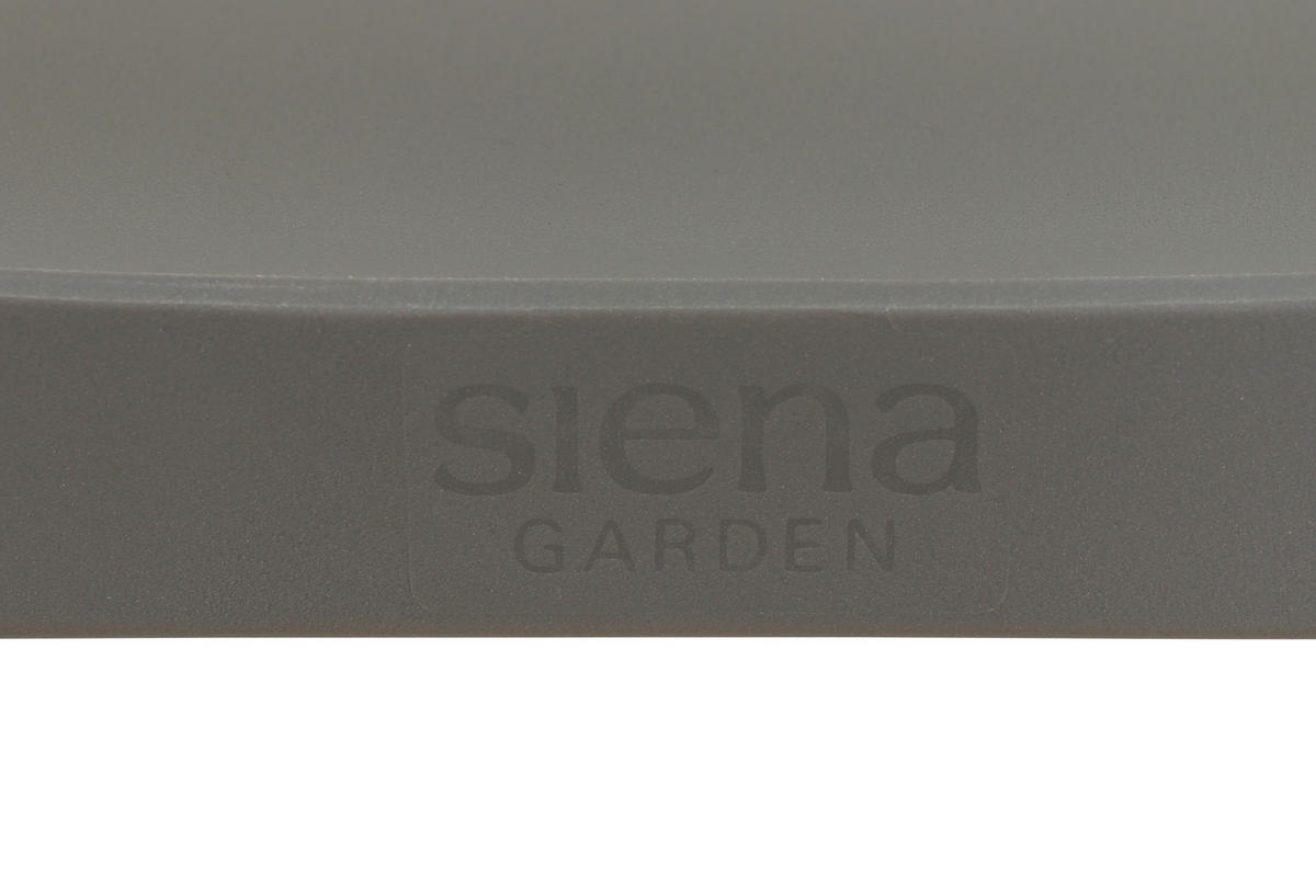 GARTENGARNITUR 3-teilig Stahl  - Anthrazit/Grau, Basics, Kunststoff/Metall (80/80/80cm) - Siena Garden