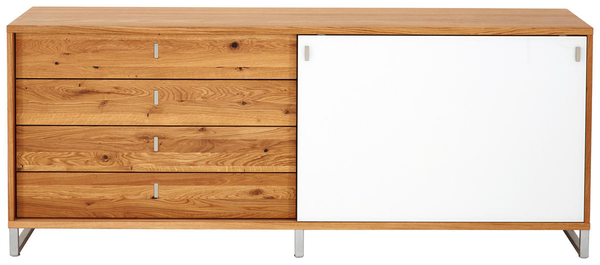 ANRICHTE Eichefarben  198,2/79,5/42 cm  - Eichefarben, Design, Holz/Metall (198,2/79,5/42cm) - Team 7