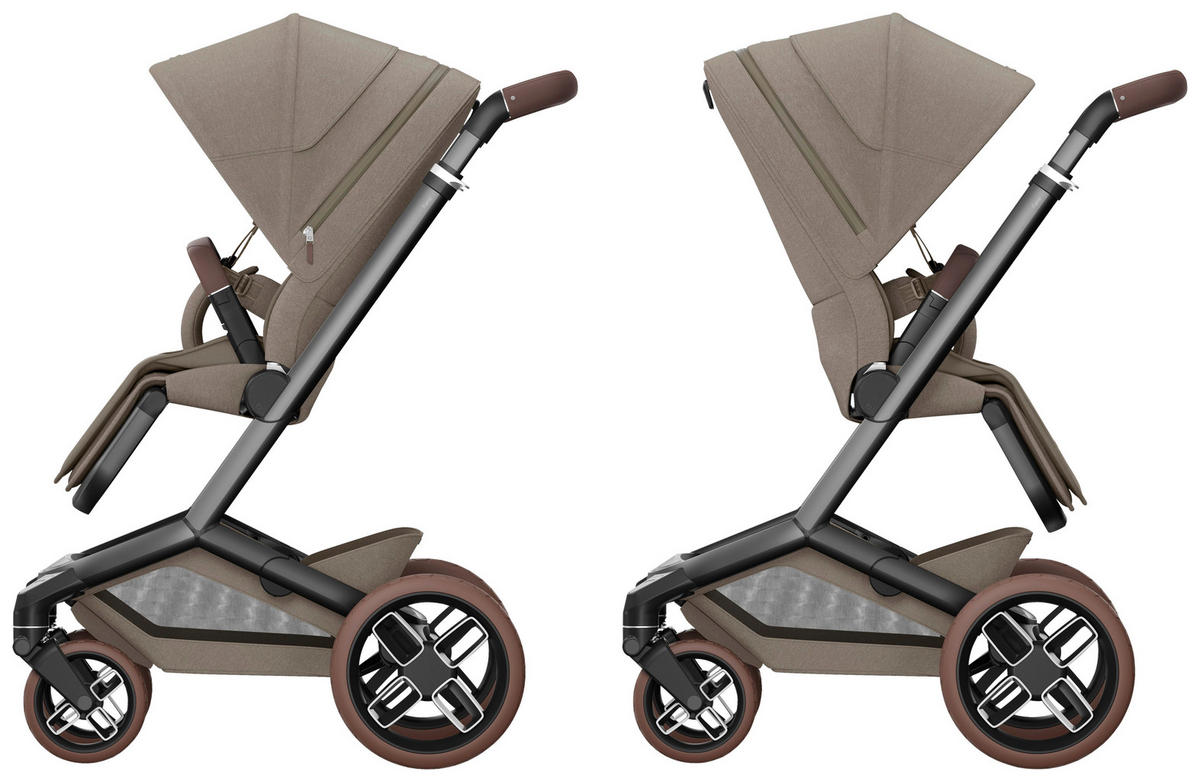 KINDERWAGEN Fame  - Graubraun/Graphitfarben, Basics, Kunststoff/Textil (61.5/110/95,5cm) - Maxi-Cosi