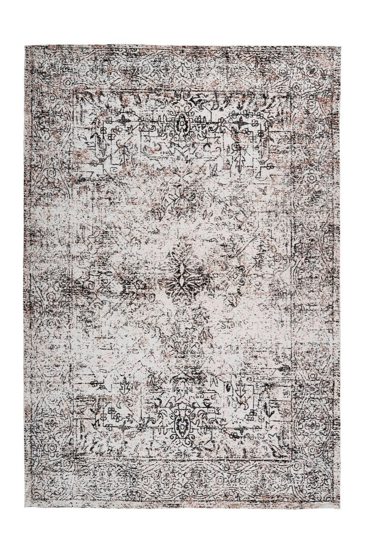 FLACHWEBETEPPICH 160/230 cm Iglesia 500 Anthrazit / Creme Anthrazit, Creme  - Anthrazit/Creme, KONVENTIONELL, Textil (160/230cm)