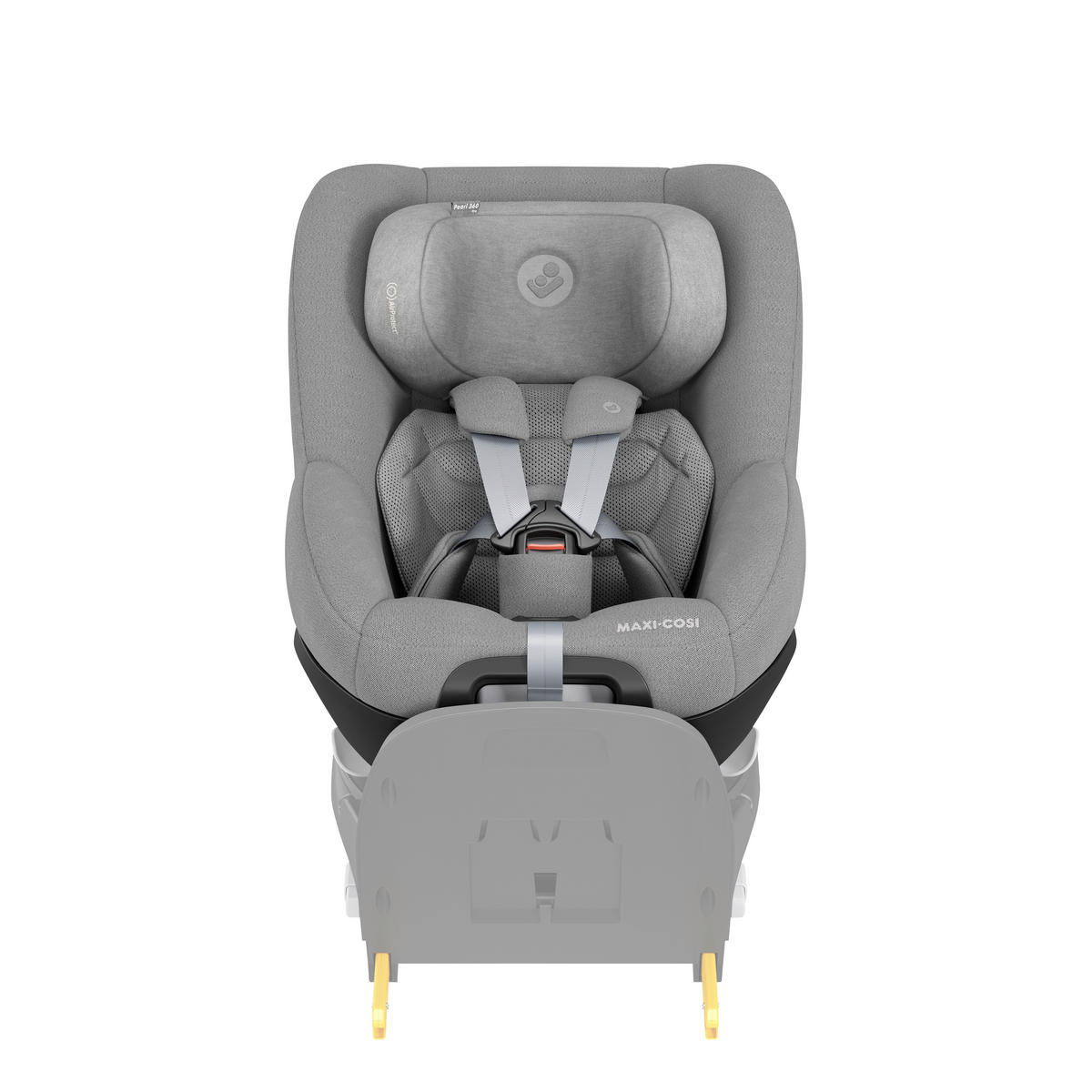 BILBARNSTOL Pearl 360 Pro  - ljusgrå, Basics, metall/textil (43,2/49,6/71,4cm) - Maxi Cosi Pro