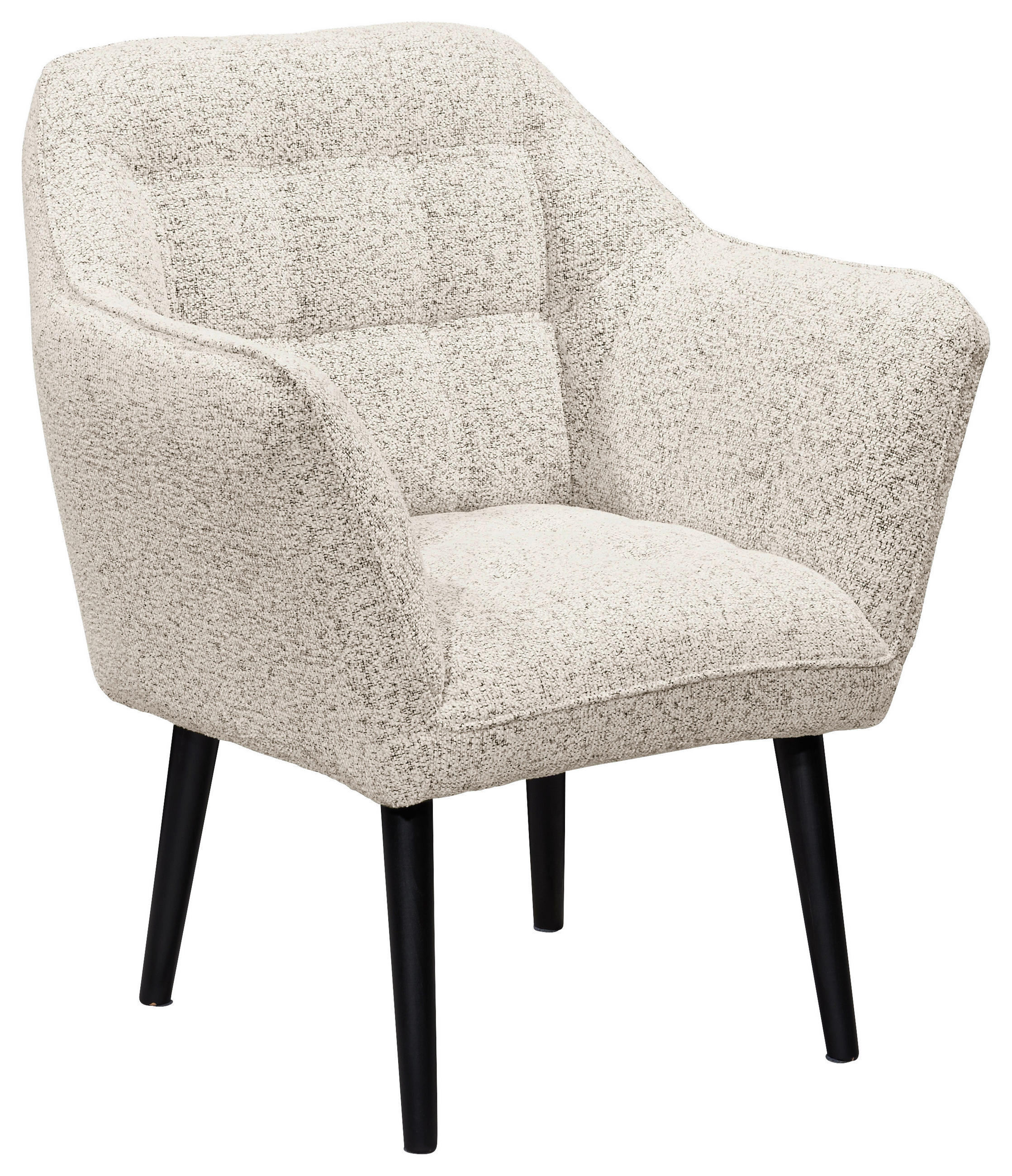 SESSEL in Webstoff Beige  - Beige/Schwarz, KONVENTIONELL, Holz/Textil (84/87/70cm) - MID.YOU