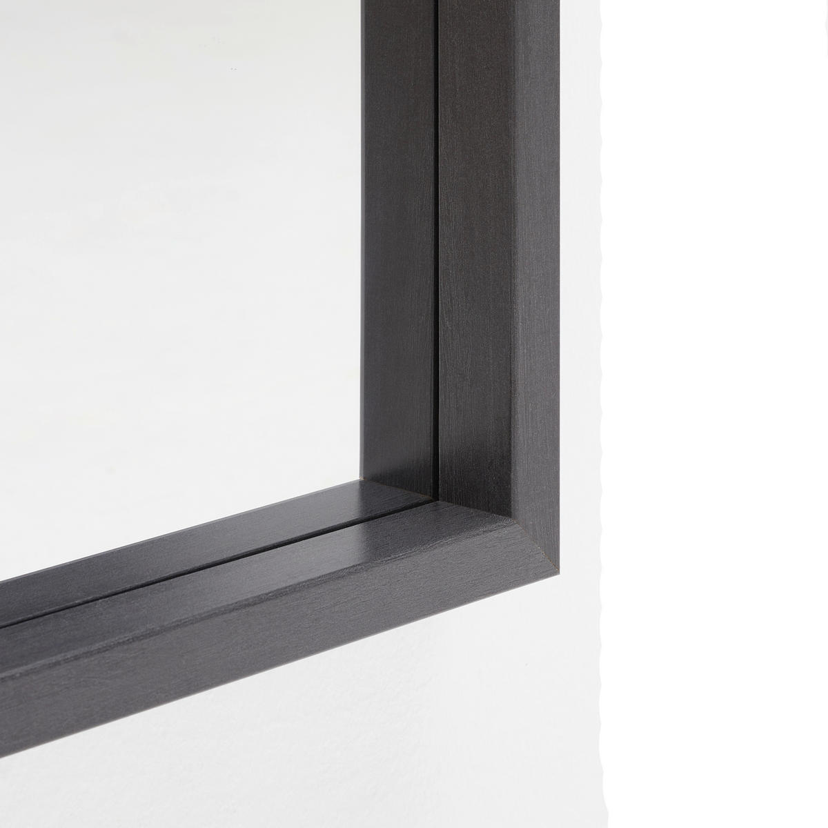 WANDSPIEGEL 34/74/4 cm    in rechteckig  - Schwarz, Design, Glas/Holzwerkstoff (34/74/4cm)