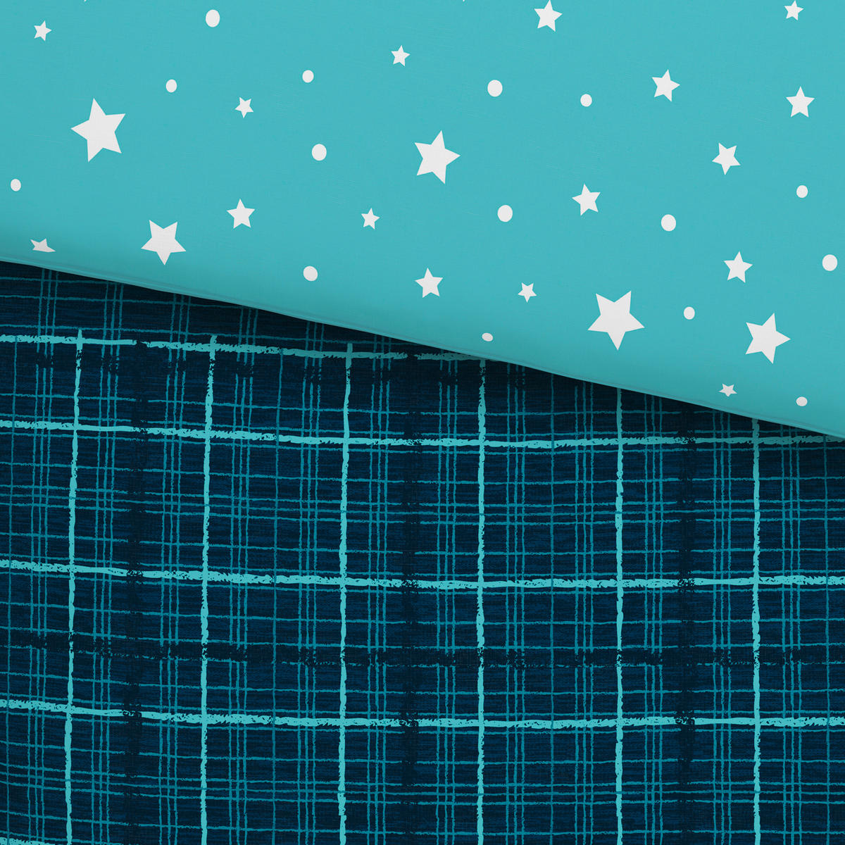 POVLEČENÍ, flanel, modrá, 140/200 cm - modrá, Konvenční, textil (140/200cm) - Esposa