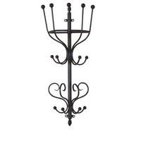 WANDGARDEROBE  in Schwarz  - Schwarz, Design, Metall (17/29/70cm) - MID.YOU