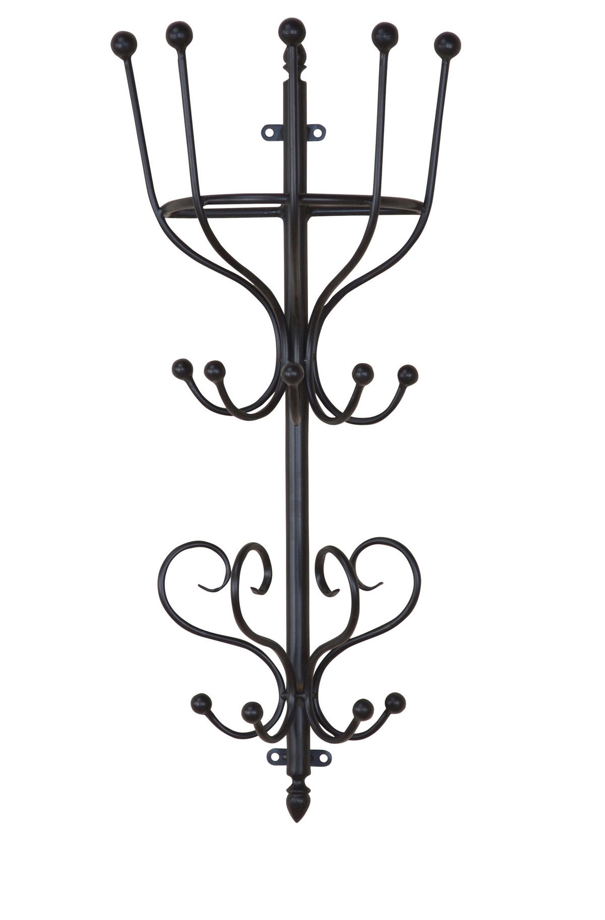 WANDGARDEROBE  in Schwarz  - Schwarz, Design, Metall (17/29/70cm) - MID.YOU