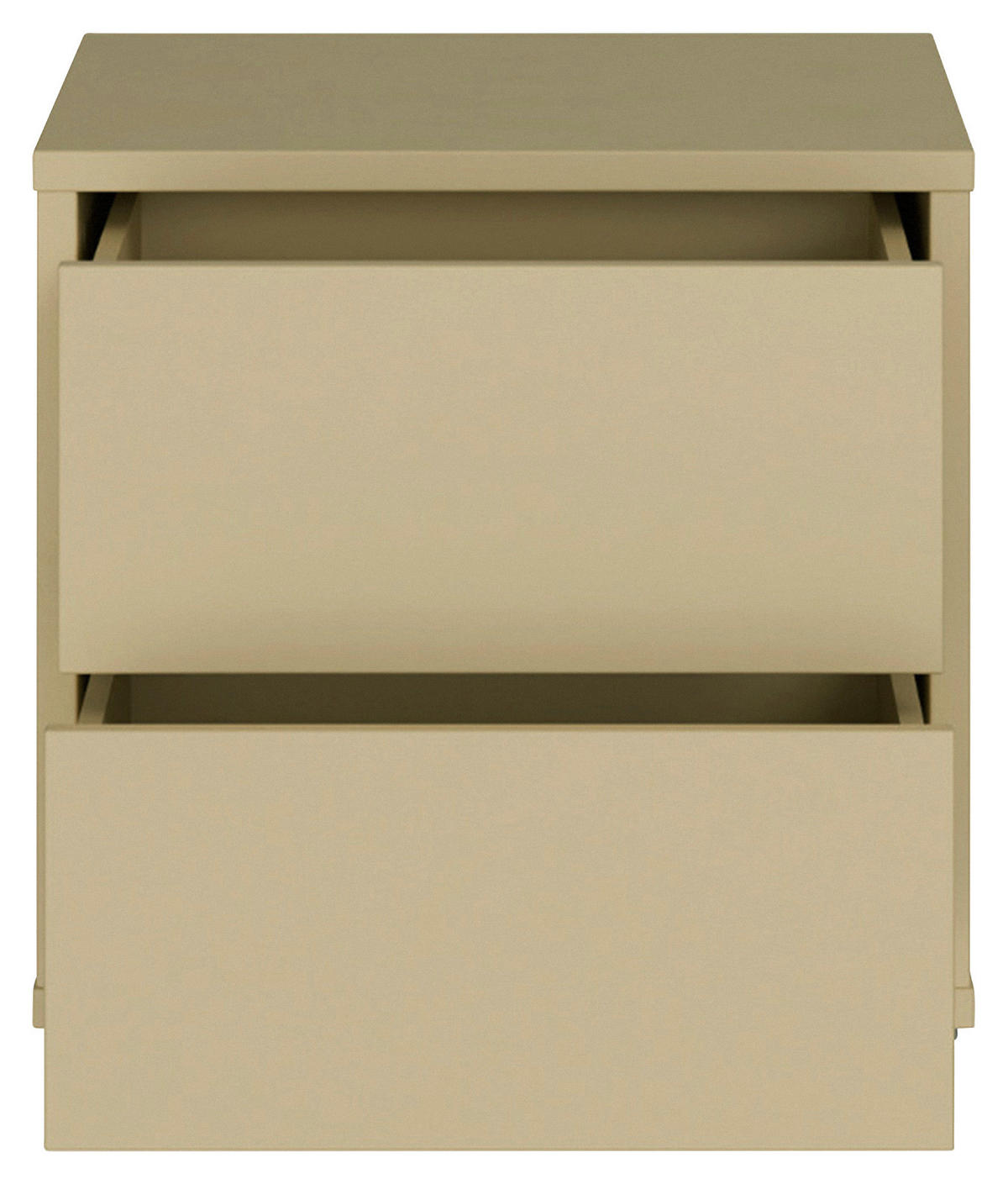 NACHTSCHRANK 50/48/42 cm  - Silberfarben/Hellgelb, Trend, Holzwerkstoff/Kunststoff (50/48/42cm) - Carryhome