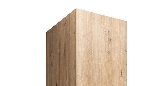 DREHTÜRENSCHRANK  in Kaschmir, Eiche Artisan  - Kaschmir/Schwarz, KONVENTIONELL, Holzwerkstoff/Metall (312,4/226,5/61,5cm) - Carryhome