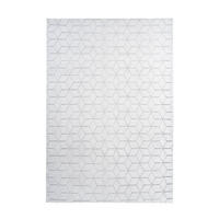 TEPPICH Wohnzimmer 160/230 cm Vivica 125 Weiß / Graublau Grau, Weiß rechteckig  - Weiß/Grau, KONVENTIONELL, Textil (160/230cm) - Kayoom
