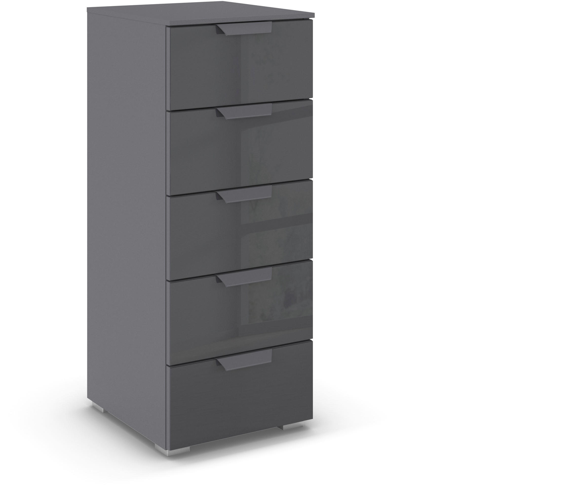 KOMMODE  in 40/100/35 cm  - Dunkelgrau, Design, Glas/Holzwerkstoff (40/100/35cm) - Carryhome