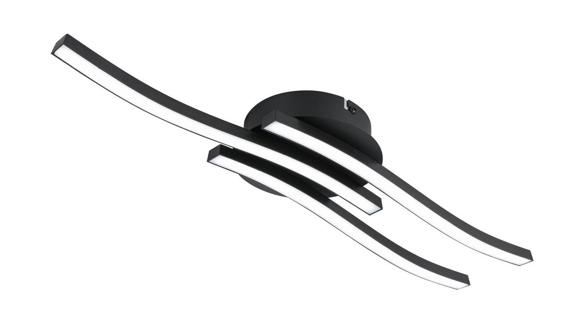 Plafonieră Cu Led 18 W    54,5/14/6,5 cm  - alb/negru, Basics, plastic/metal (54,5/14/6,5cm) - Boxxx