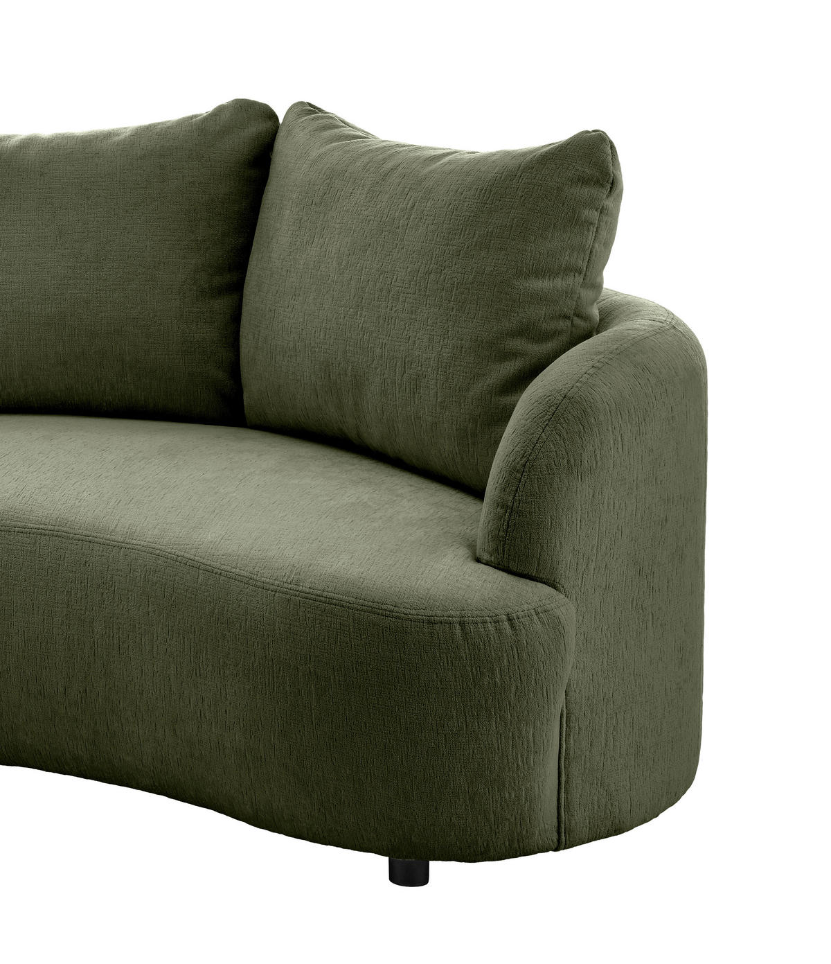 ECKSOFA in Mikrofaser Grün  - Schwarz/Grün, Modern, Kunststoff/Textil (250/139cm) - Livetastic