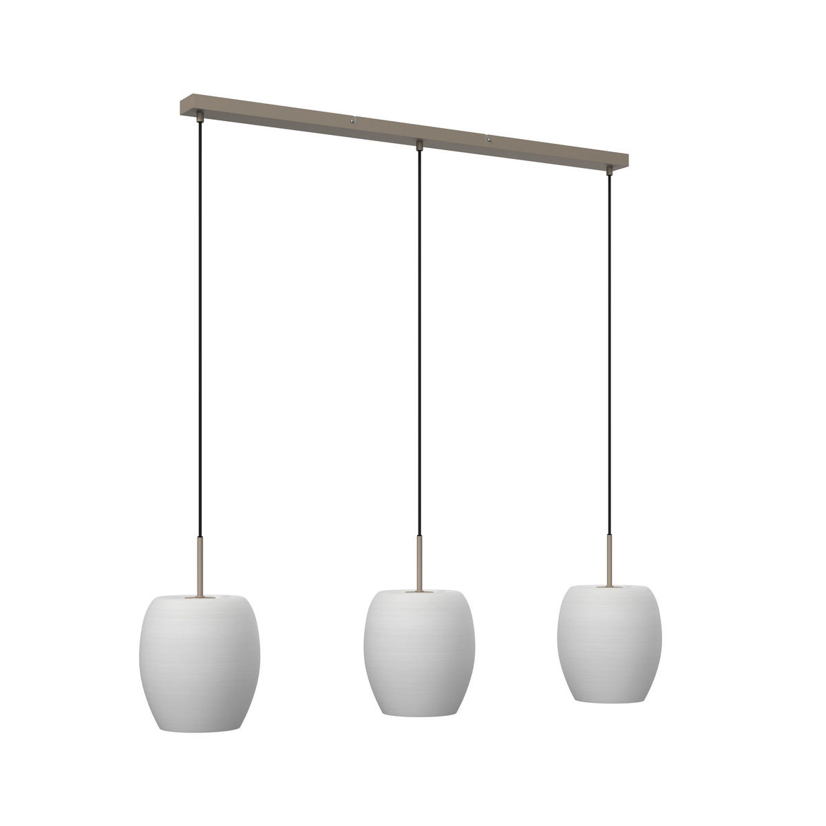 HÄNGELEUCHTE Lines 110/20/150 cm   - Sandfarben/Beige, Design, Glas/Metall (110/20/150cm) - Novel