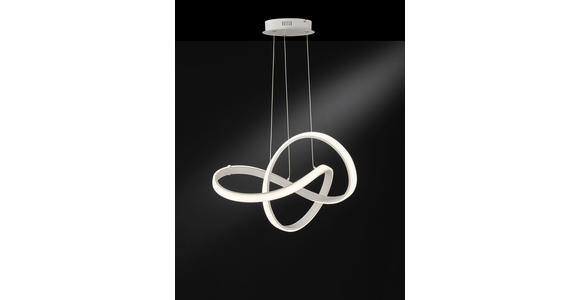 LED-HÄNGELEUCHTE - Weiß, Design, Kunststoff/Metall (59/29/59cm) - Ambiente