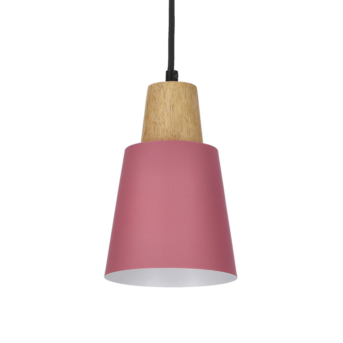 PENDELLEUCHTE 13/13/80 cm  - Pink/Schwarz, Trend, Metall (13/13/80cm)