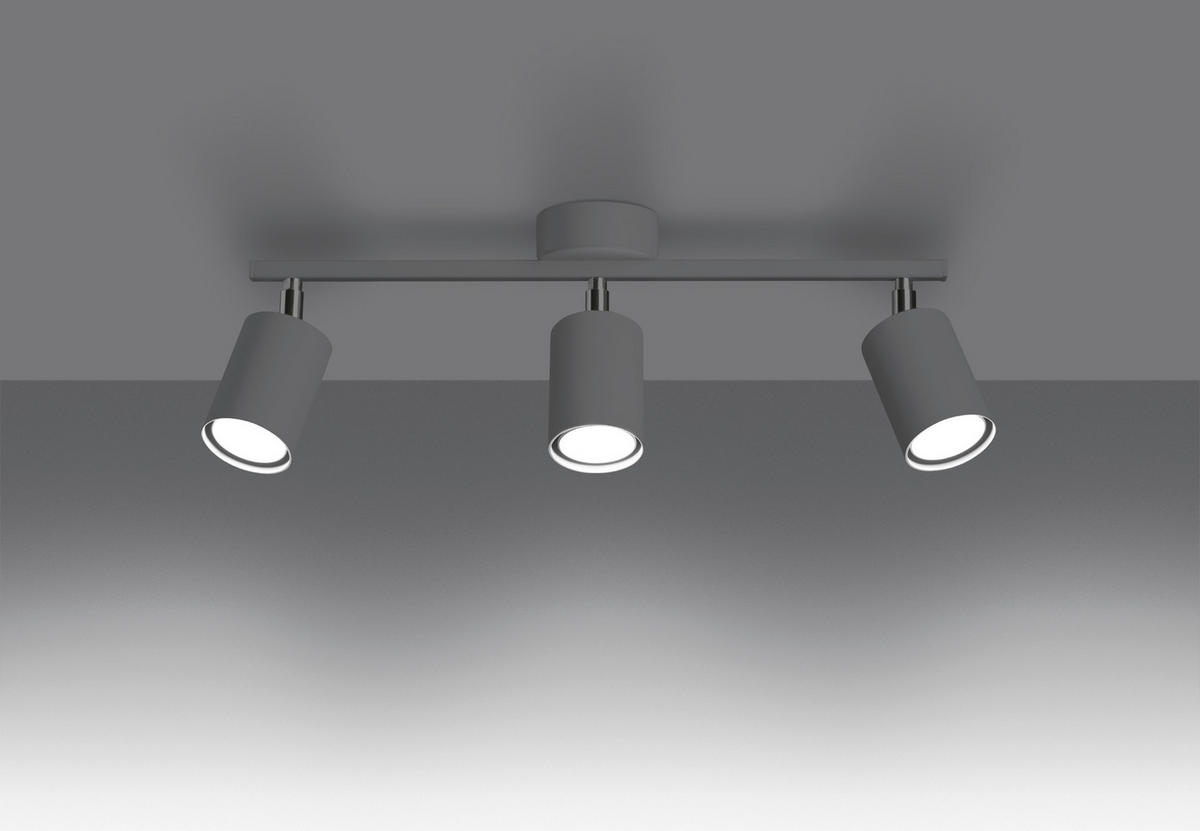 DECKENSTRAHLER LEMMI 46/8/20 cm  - Weiß, Design, Metall (46/8/20cm)