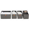AUFBEWAHRUNGSBOXEN-SET Premium  - Grau, Basics, Karton/Textil - Store It