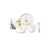 KINDERGESCHIRRSET KIDS, FIONA FLAMINGO Fine Bone China 4-teilig  - Rosa/Weiß, Basics, Keramik - ASA