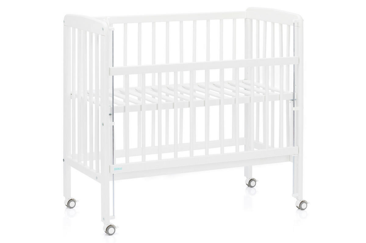 BEISTELLBETT Nino  - Weiß, Basics, Holz (94/69/85cm) - Fillikid