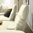 ECKSOFA  in Chenille Creme  280/170-195 cm  - Creme/Schwarz, Design, Textil/Metall (280/170-195cm) - Dieter Knoll
