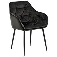 STOLICA S NASLONOM ZA RUKE  smeđa, siva  metal, tekstil      - siva/smeđa, Trend, metal/tekstil (58/83/55cm) - Livetastic