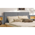 BETT 180/200 cm in Zirbelkieferfarben, Hellgrau - Zirbelkieferfarben/Hellgrau, Natur, Holz/Textil (180/200cm) - Valnatura
