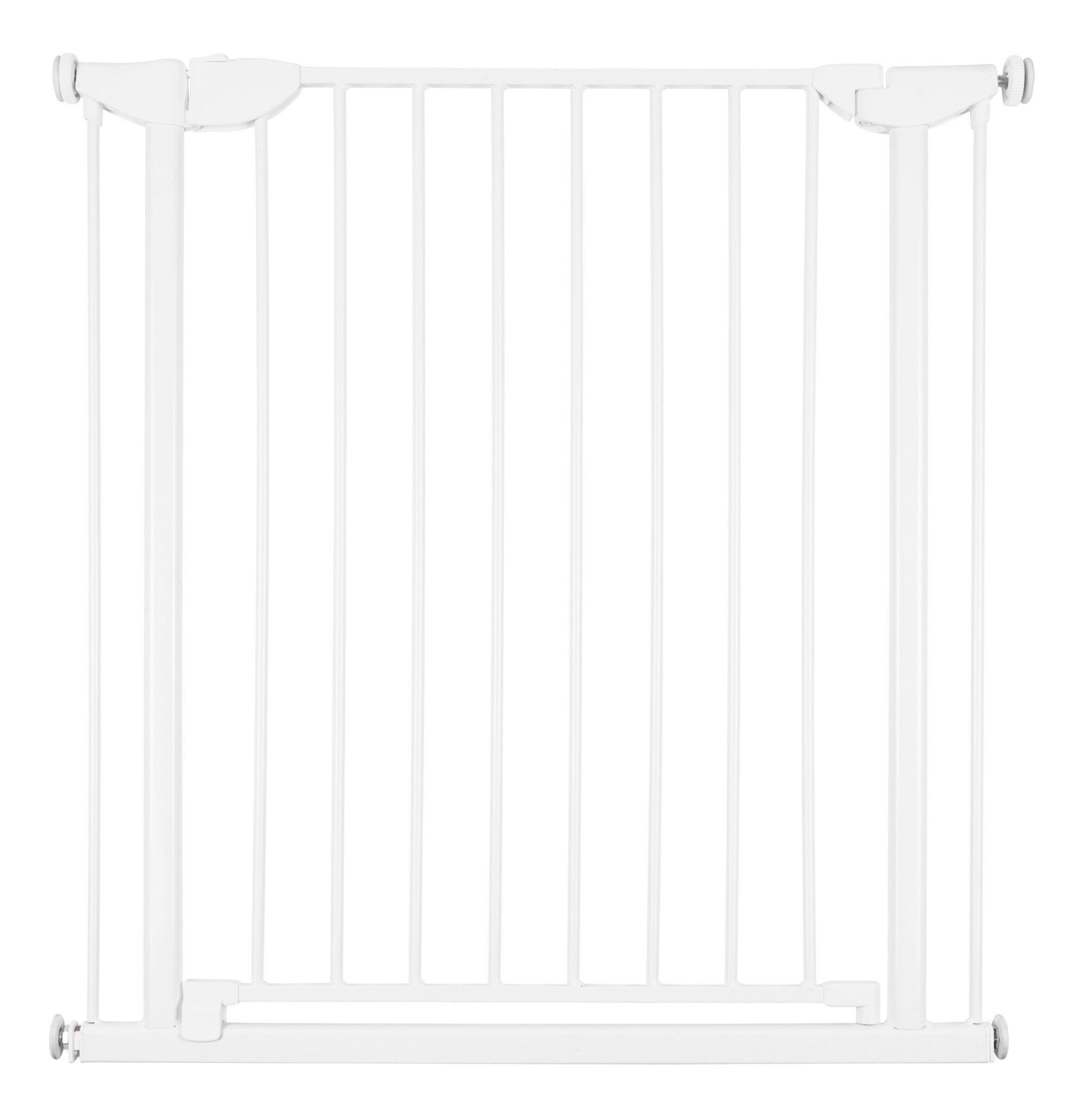 TÜRSCHUTZGITTER zum Klemmen  - Weiß, Basics, Metall (78/72/40cm) - Childhome