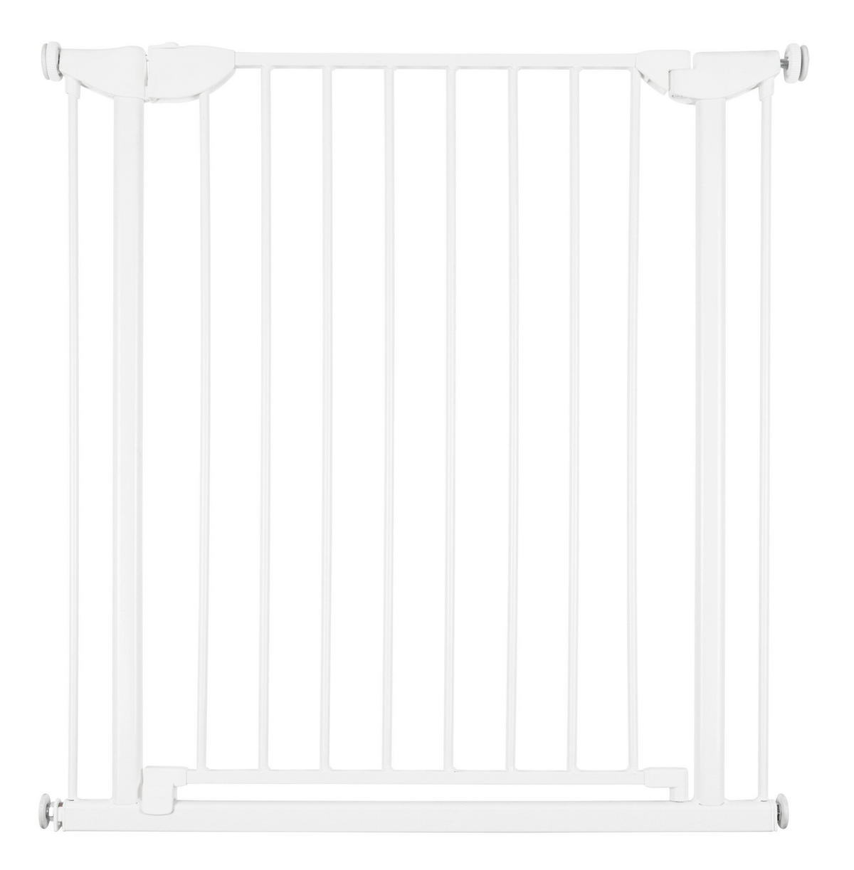 TÜRSCHUTZGITTER zum Klemmen  - Weiß, Basics, Metall (78/72/40cm) - Childhome