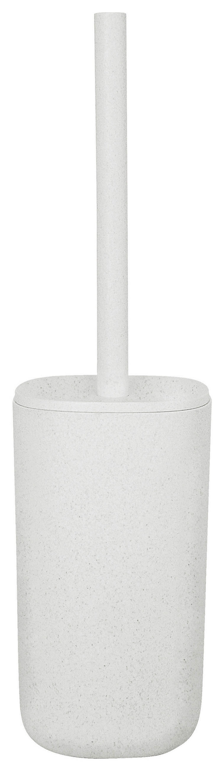 WC SADA - ŠTĚTKA A DRŽÁK - světle šedá/barvy hliníku, Basics, plast (9,5/35cm) - Kleine Wolke