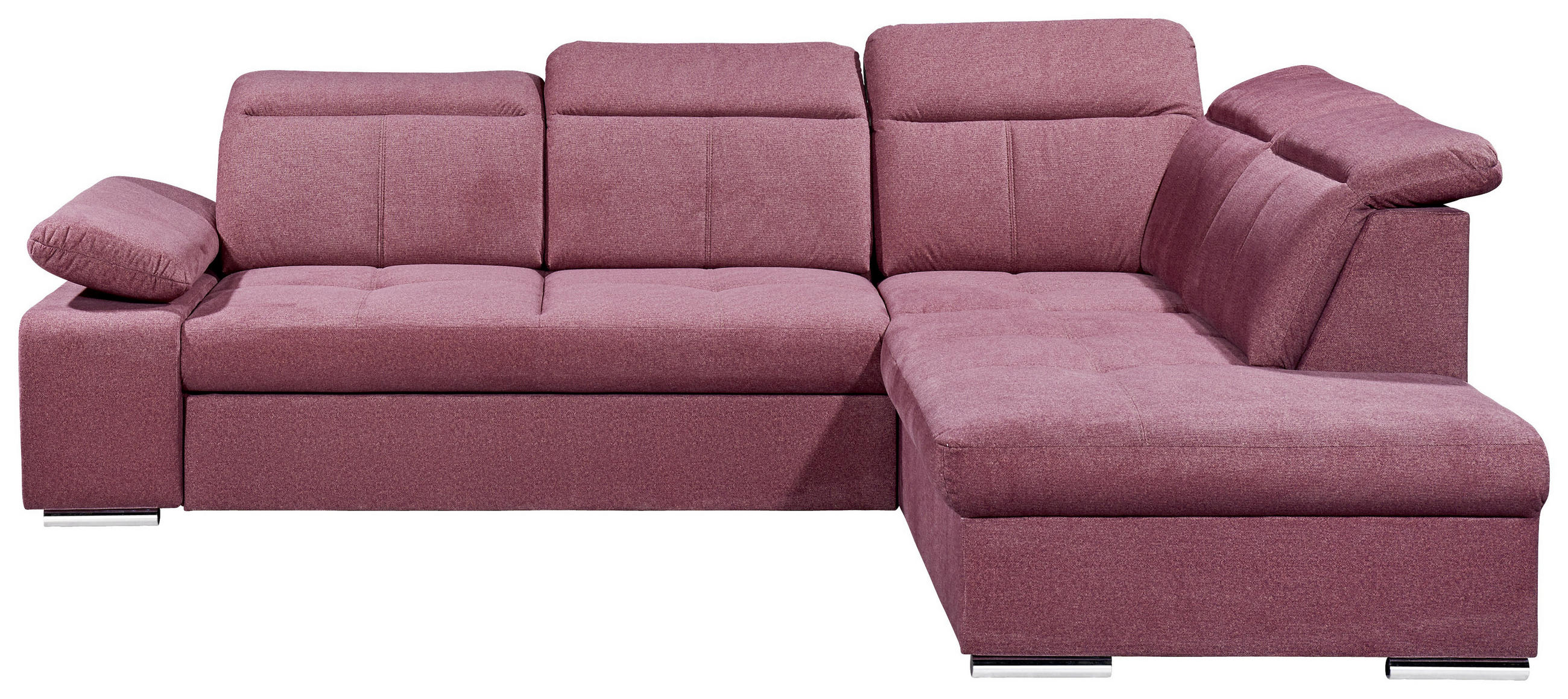 Wohnlandschaft in Textil Rot