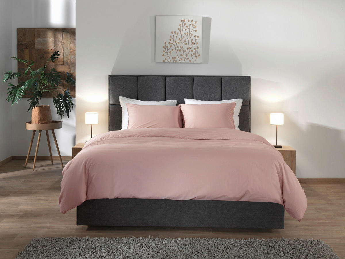 BETTWÄSCHE 2-teilig Suite-Nairobi Renforcé 135/200 cm  - Rosa, Basics, Textil (135/200cm)